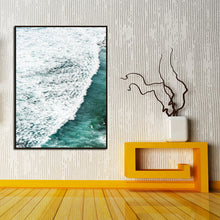 Deep Green Ocean Sea Wave Canvas Art