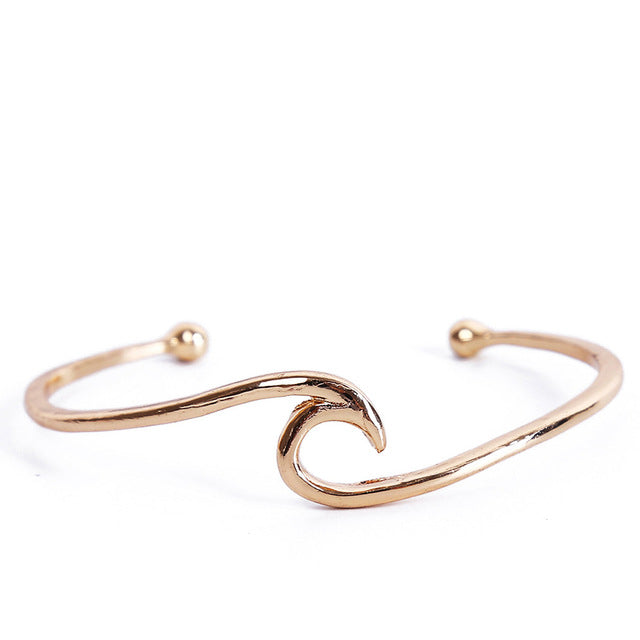 Wave Bangle Bracelet